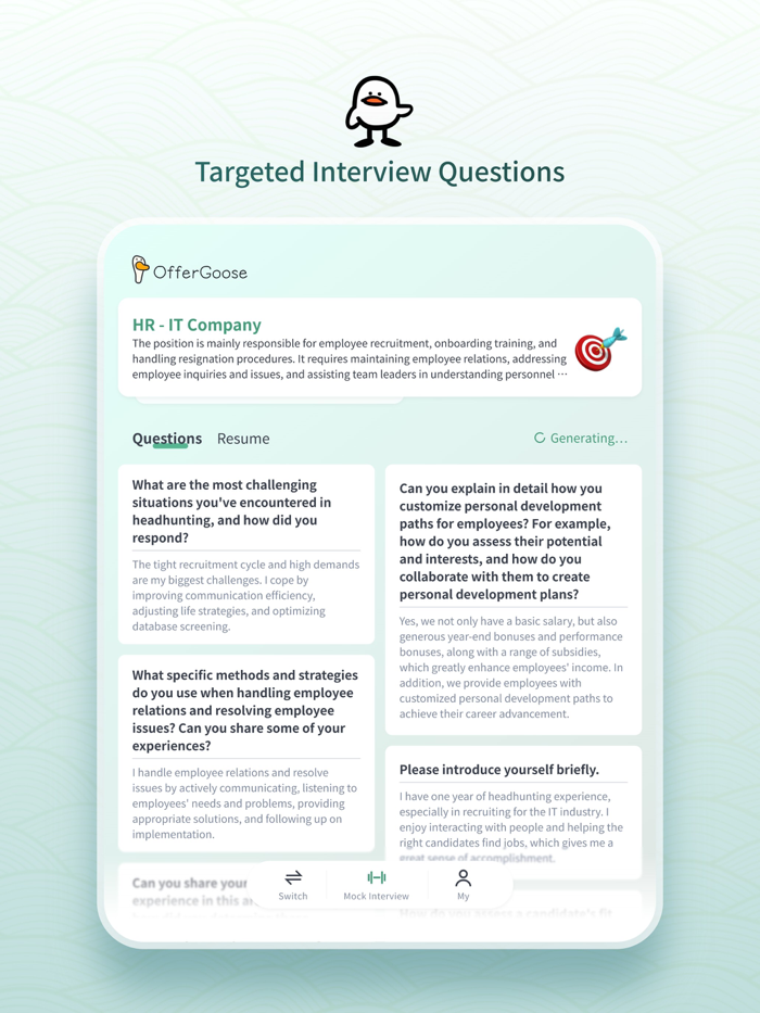 OfferGoose -Copilot Interview