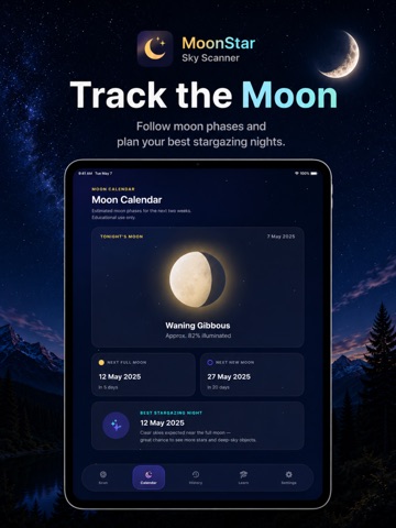 MoonStar: Sky Scanner iPad screenshot