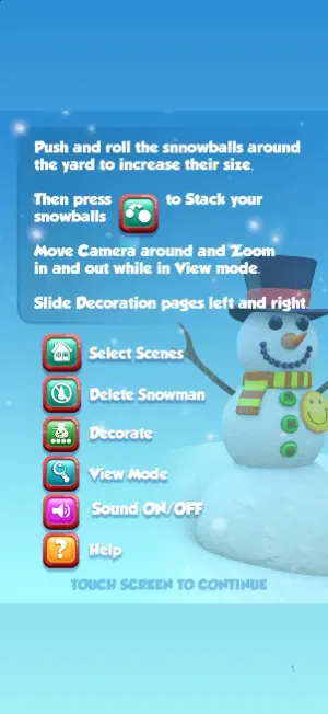 Snowman 3D LITE screenshot 1