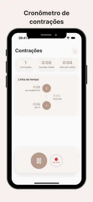 Contador de Contrações Nattal screenshot 1