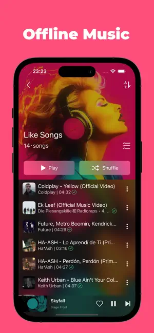 Offline Player: Music Player iPhone screenshot 1