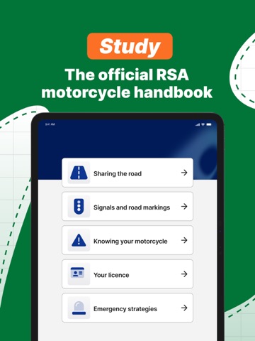 Motorbike Theory Test iPad screenshot