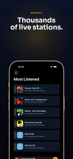 Simple FM Radio: Live Stations screenshot 4