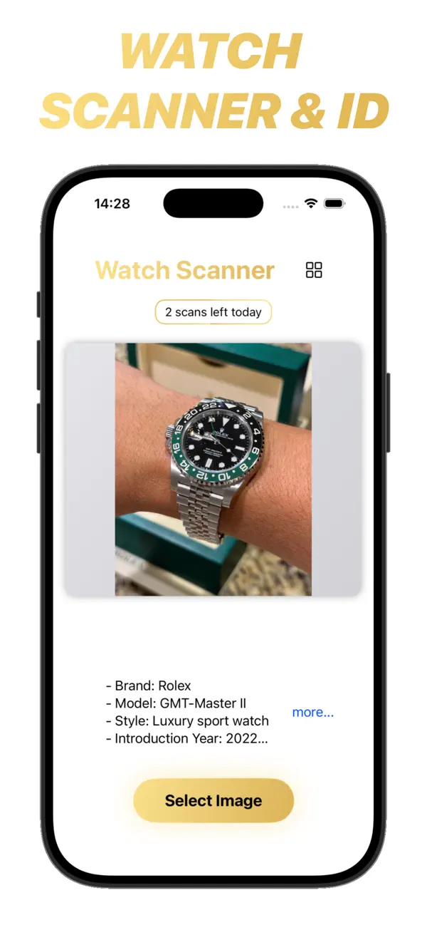 #1. Watch Scanner & Identifier (iOS) Ved: Lucas den Otter