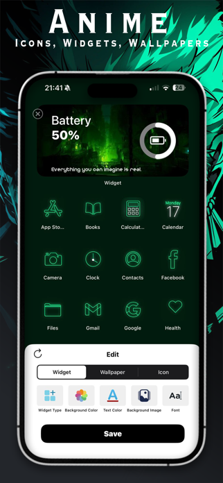 Anime Theme: Icons, Widgets Screenshot 5 of 5