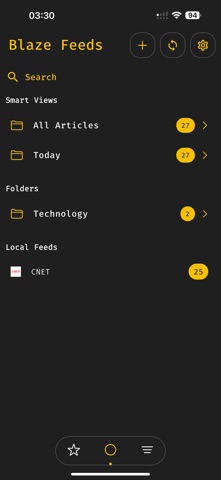 Blaze Feeds: Smart RSS Reader Screenshot 7 of 10