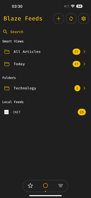 Blaze Feeds: Smart RSS Reader Screenshot 7 of 10