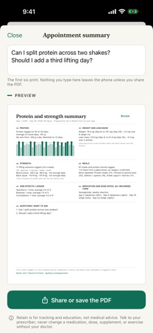Retain: GLP-1 Muscle & Protein Screenshot 3 of 7