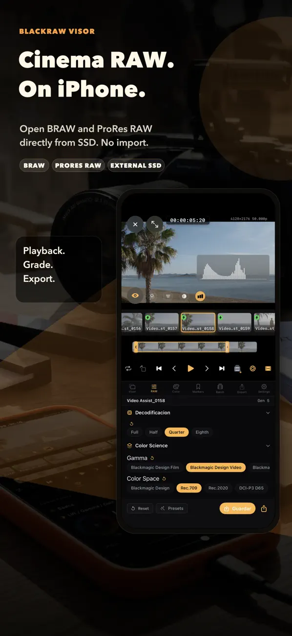 Screenshot #1 pour BlackRAW Visor