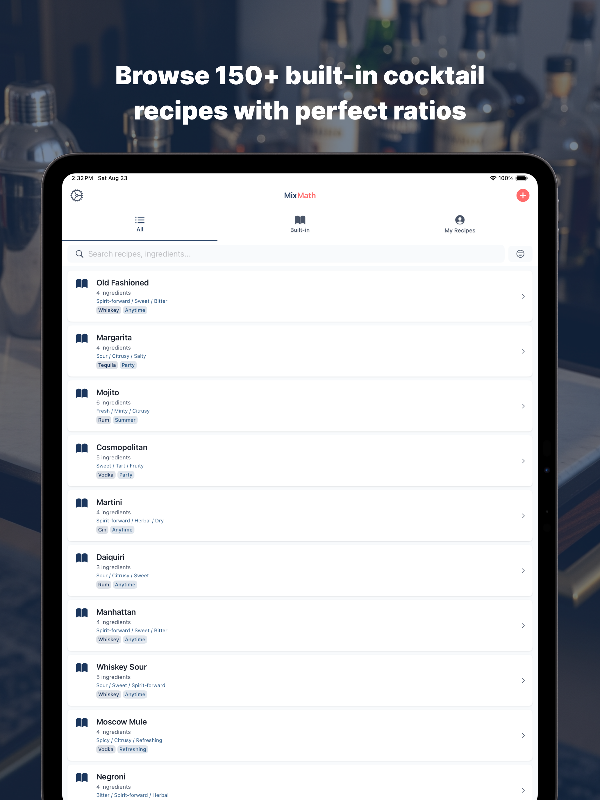 MixMath - Cocktail Calculator