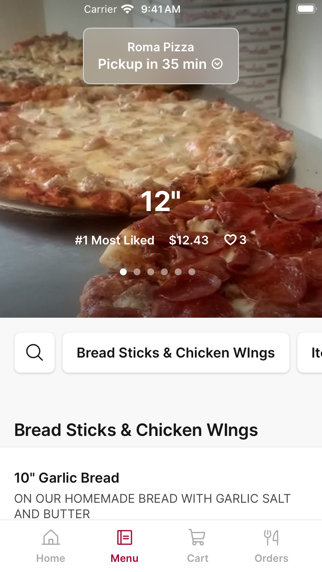 Roma Pizza MI iPhone screenshot 2 - Food & Drink app