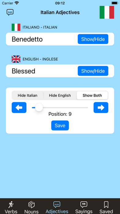 Italian Vocab! Screenshot