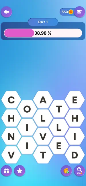 Hexa Word: Hexagon Word Search screenshot 3