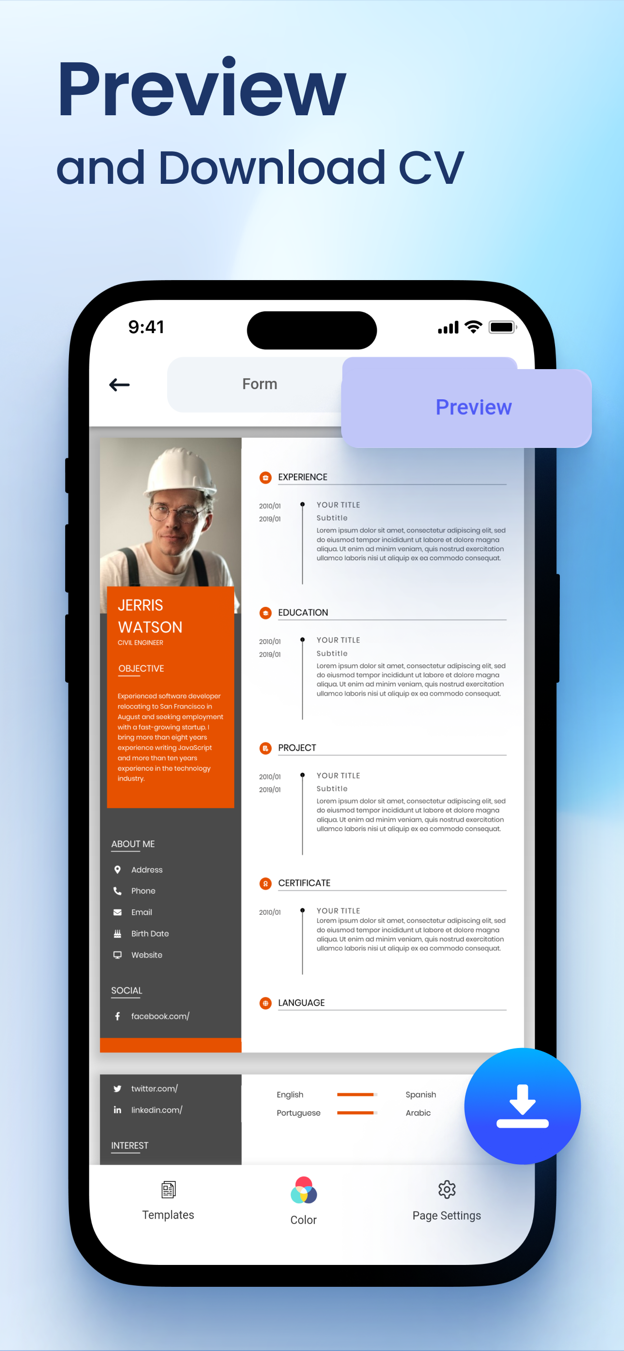 AI Resume & CV Maker
