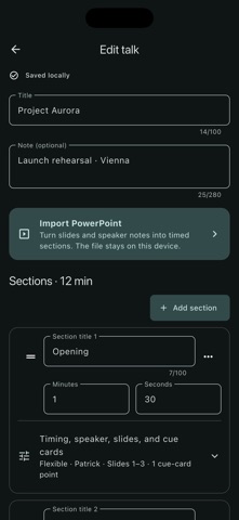 Presentempo: Speaker Timer Screenshot 2 of 8