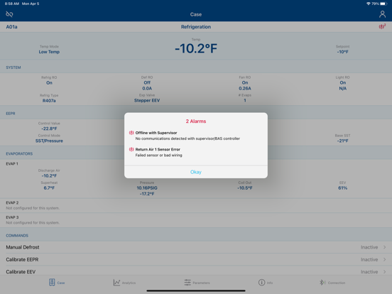 Copeland Cold Chain Connect iPad screenshot 6 - Utilities app