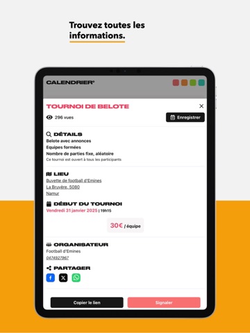 Calendrier° Pocket iPad screenshot