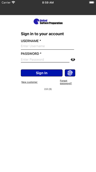 Screenshot 1 of United Surface Preparation App