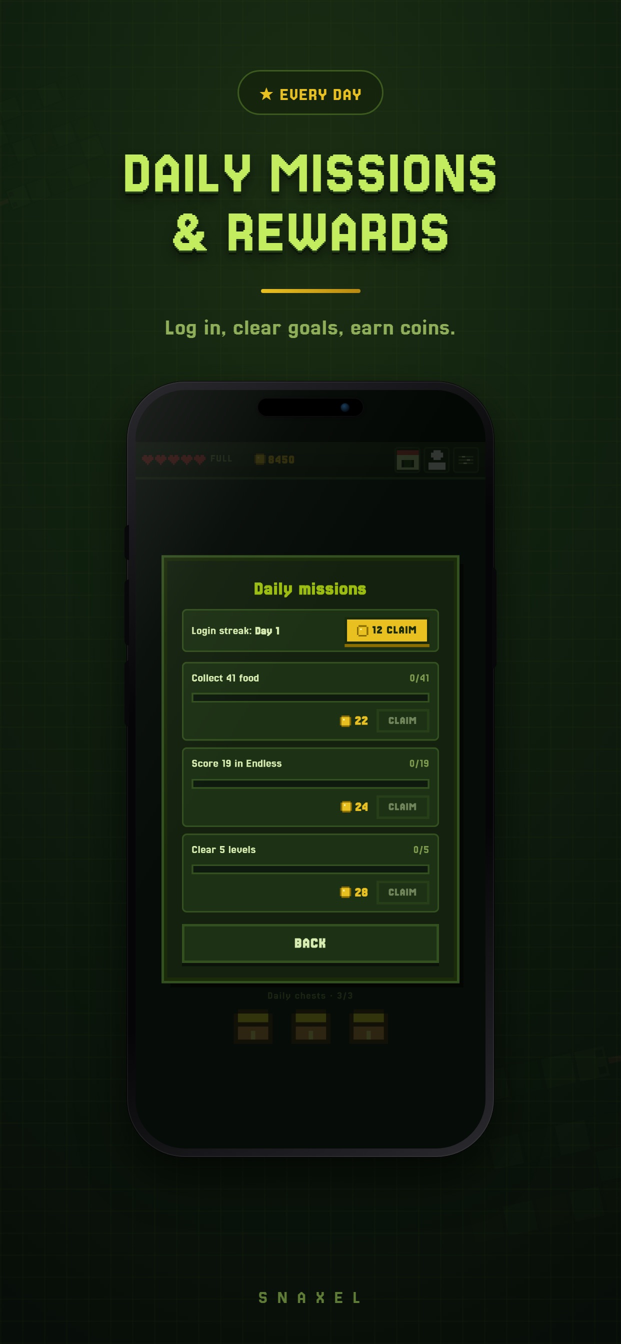 Screenshot 2 of Snaxel - Retro Snake