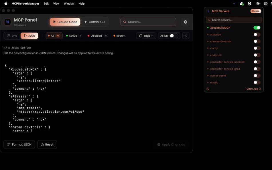 #3. MCP Server Manager (macOS) Ved: Nikhil Anand