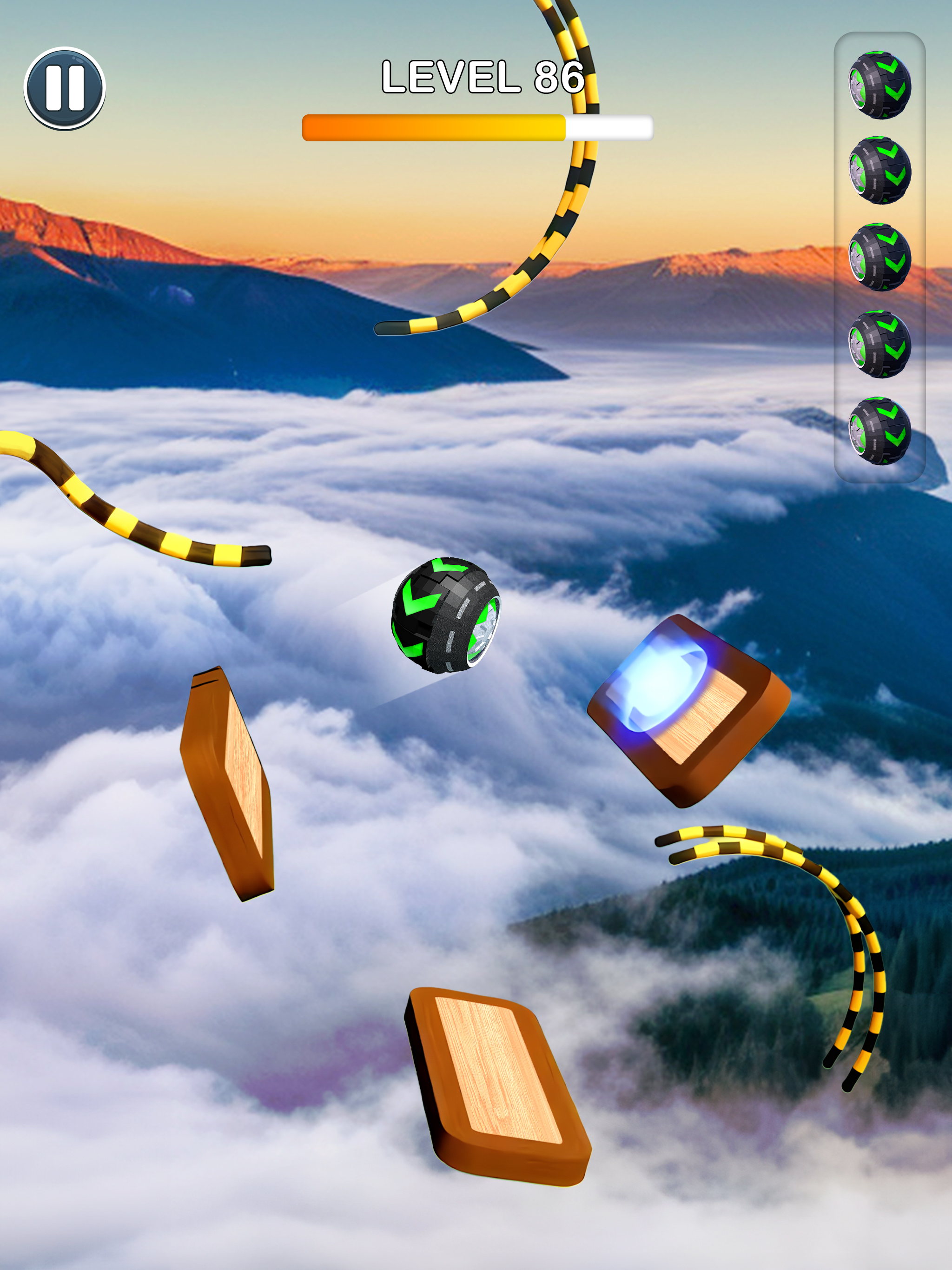 Rolling Ball Sky Escape screenshot 11