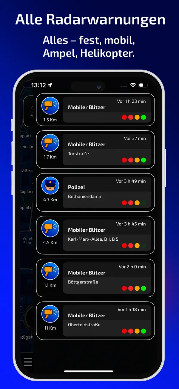 Radarbot: Blitzer Radarwarner Screenshot 4