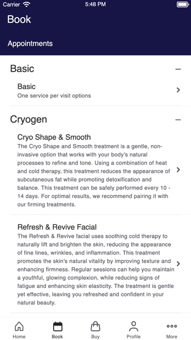 Tucson Cryo & Wellness Screenshot