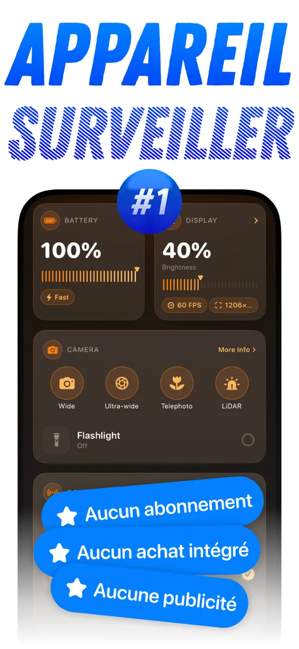 Screenshot #1 pour Device Monitor: System Monitor