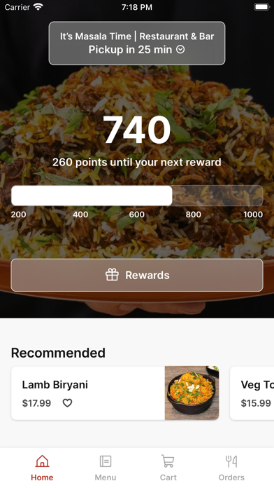 It’s Masala Time iPhone screenshot 1 - Food & Drink app