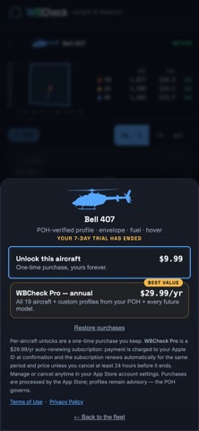 WBCheck: Weight & Balance Screenshot 4 of 4