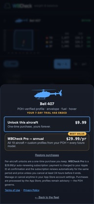 WBCheck: Weight & Balance screenshot 4