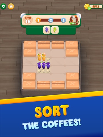 Coffee Sort - 3D Puzzle Games iPad screenshot