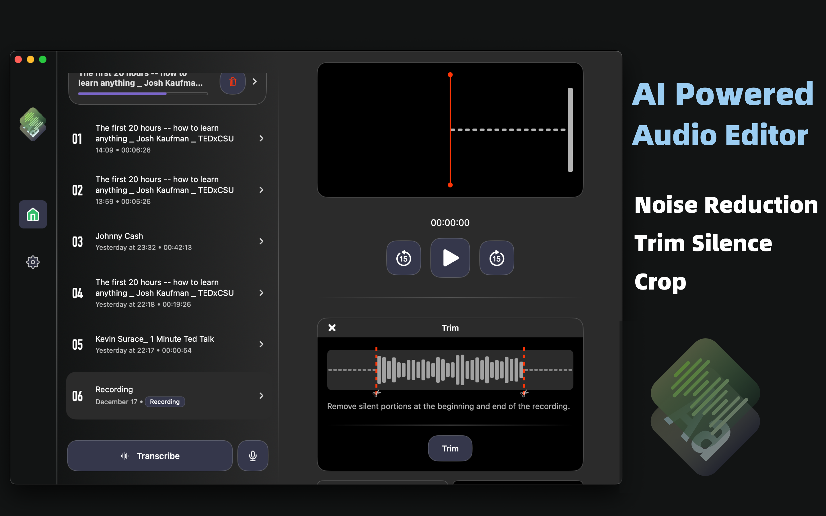 AI Transcription：Local Whisper