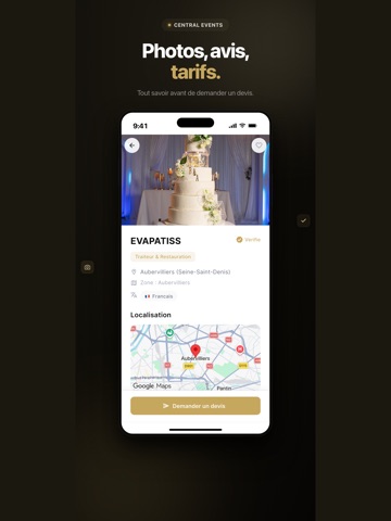 Central Events App iPad screenshot