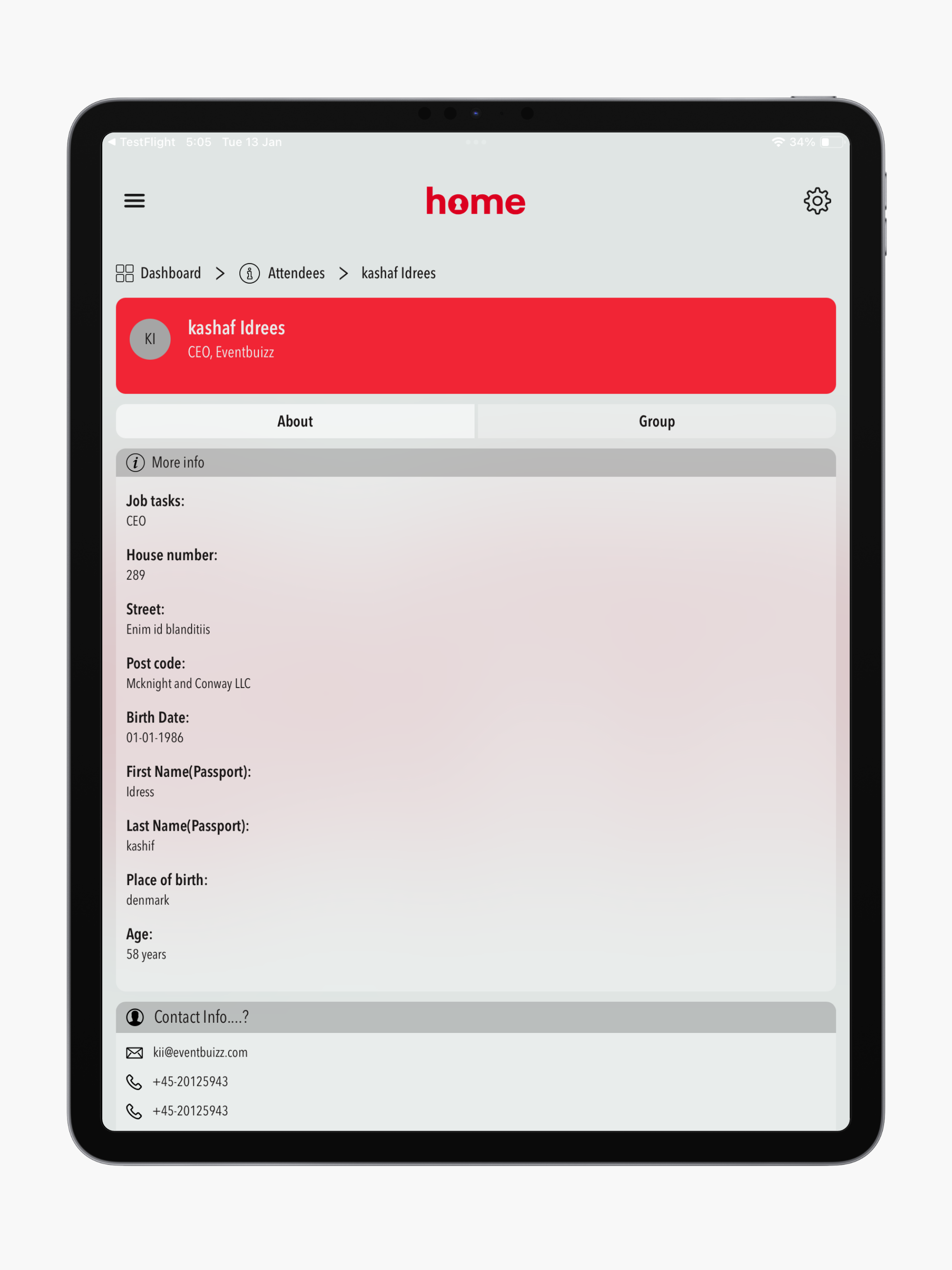 Home Events screenshot 16