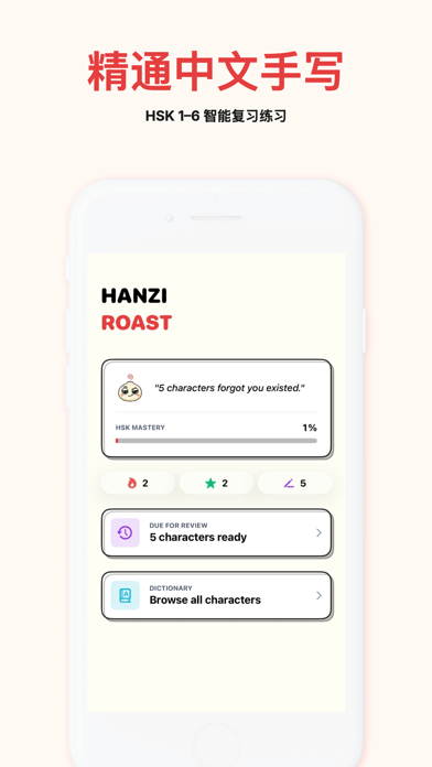Hanzi Roast: 汉语HSK书写大师 screenshot