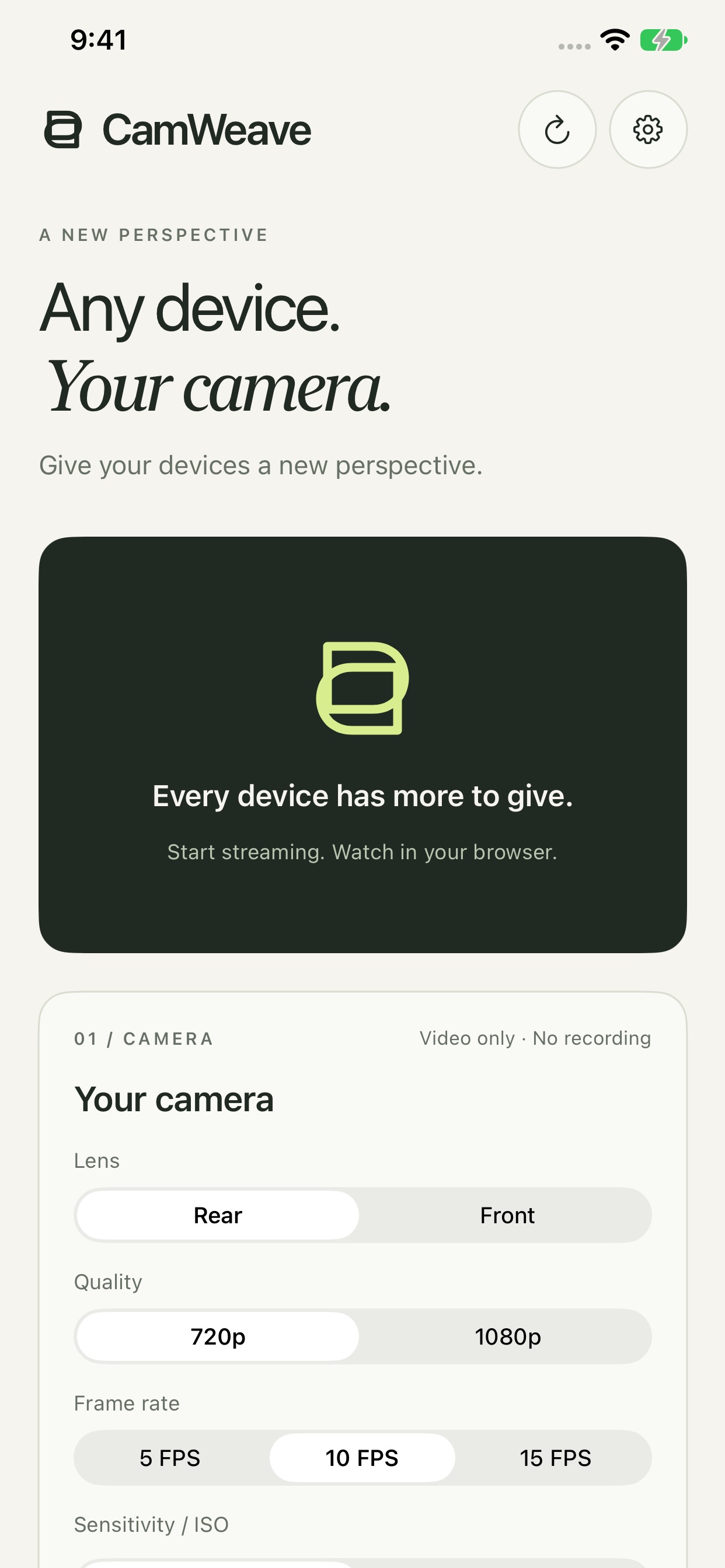 Screenshot 1 of CamWeave