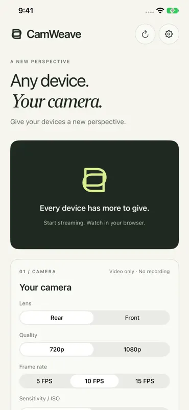 CamWeave screenshot 1 of 1