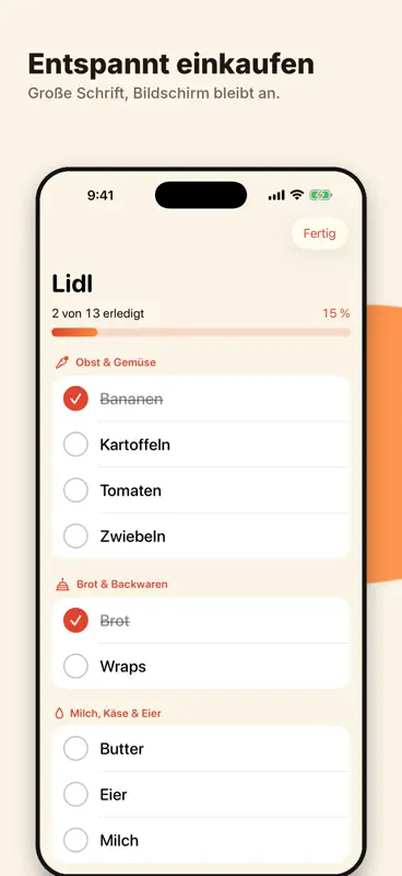 Kaufo – Einkaufsliste screenshot 8 of 10