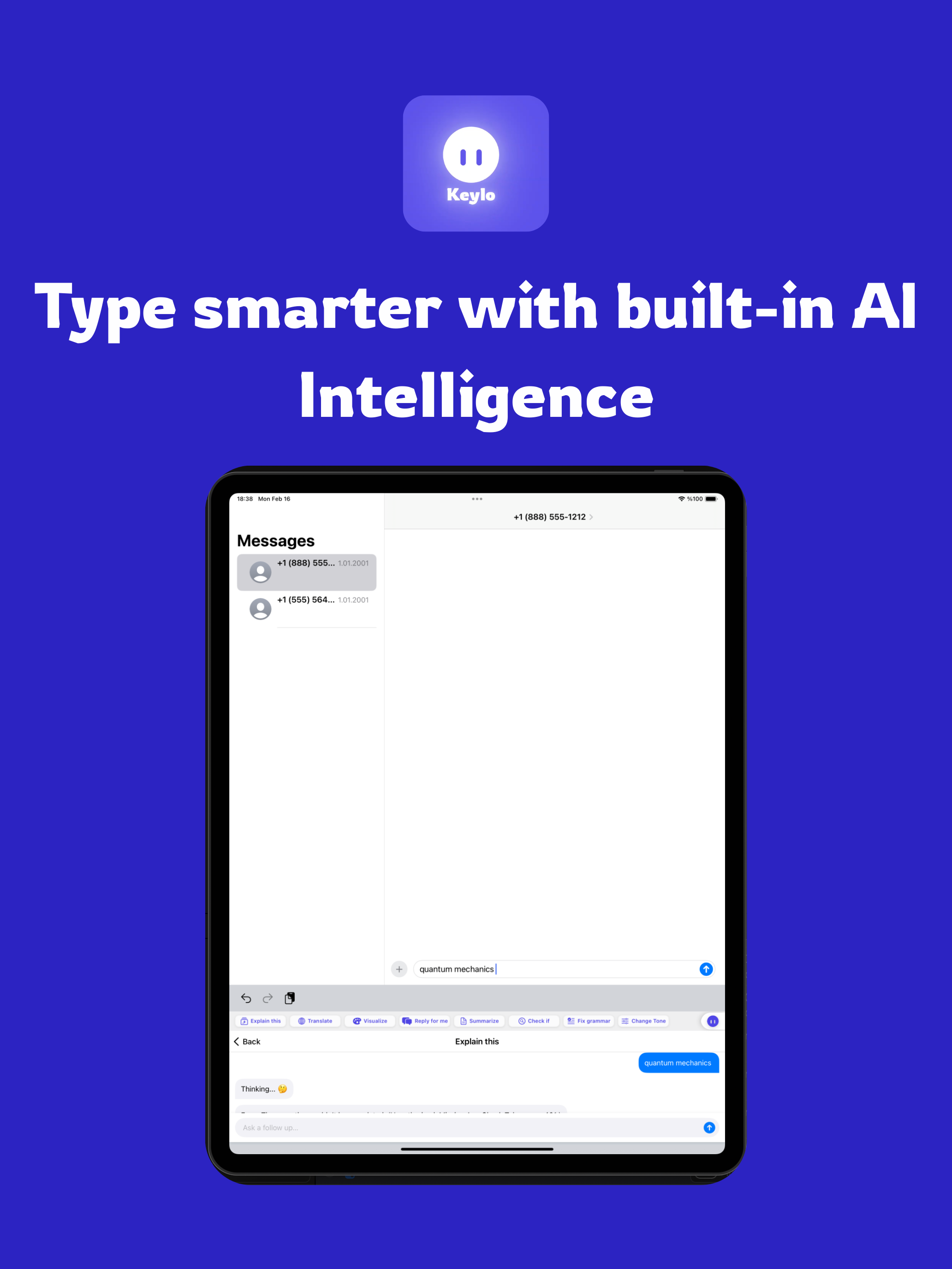 Keylo: AI on Your Keyboard
