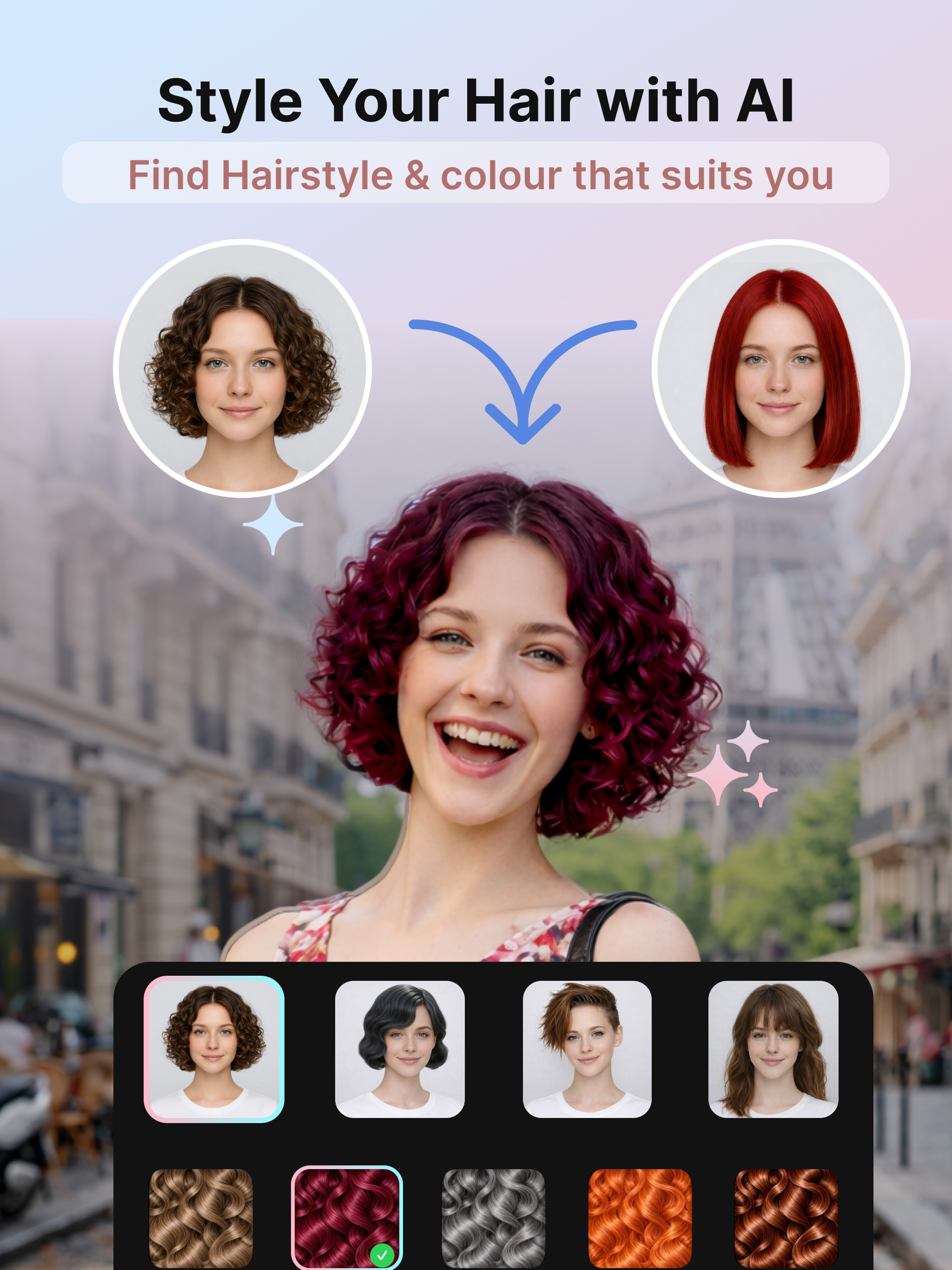 Hairstyle try on・Hair cut screenshot 8