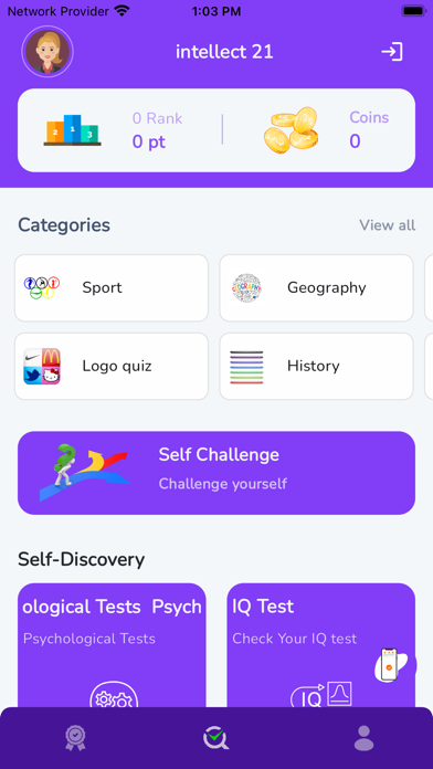 intellect 21: Quiz & IQ Test Screenshot