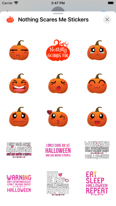 Nothing Scares Me Stickers Screenshot