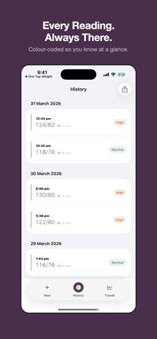 One Tap Blood Pressure screenshot