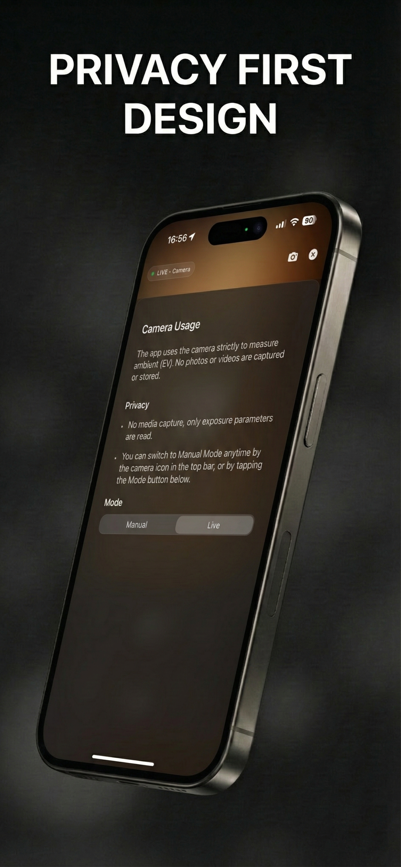 Evios: Light Meter for Film screenshot 4