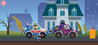 Dinosaur Police Car kids Games iPhone screenshot
