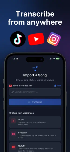 Keys - Play Any Song on Piano iPhone screenshot 2