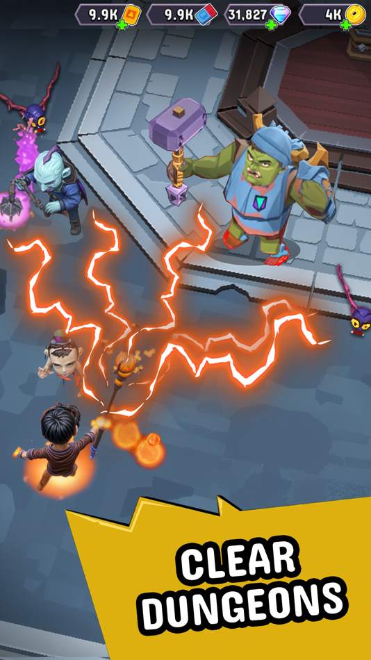#1. Wizario: Idle Survival (iOS) By: Estoty