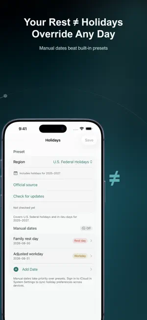 OnDot Alarm: Shift & Holiday screenshot 4