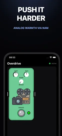 Captura de pantalla de Overdrive Pedal: AUv3 Plugin en iPhone 1